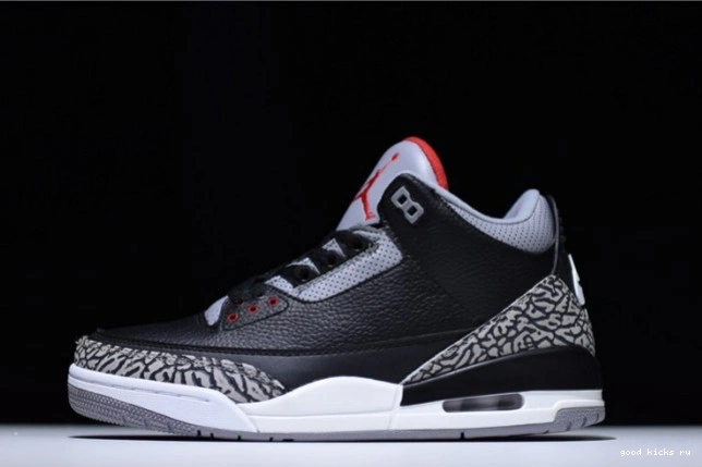 854262-001 Cement Air Black Jordan 3 0825